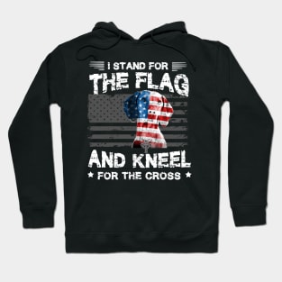 Vizsla Dog Stand For The Flag Kneel For Fallen Hoodie